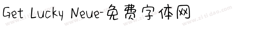 Get Lucky Neue字体转换
